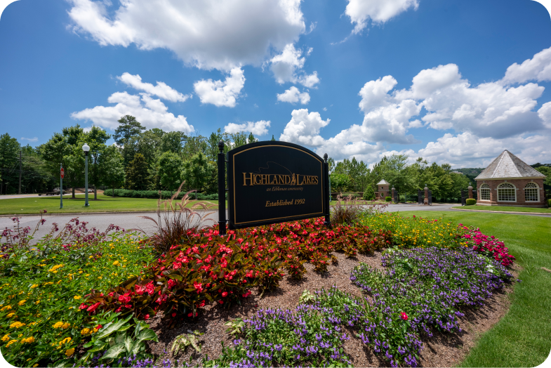 Highland Lakes sign